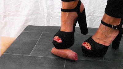 Shoejob With Black Sandals