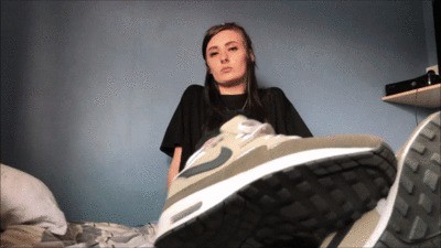 Skater Chick Shows Off Her Four Day Worn Out Smelly White Socks