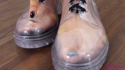See Through Shoes Porn - Hot Sweat Haze In My Transparent Shoes â€“ Femdom Slave