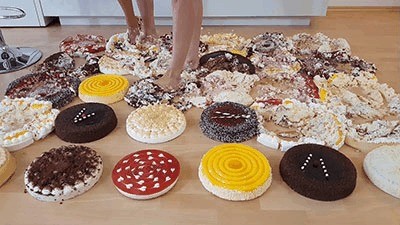 30 Cakes Under Our Dominant Feet