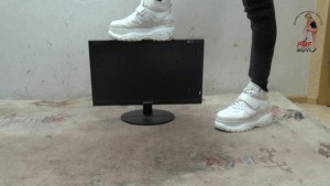 Flat Screen Under Christins Sneakers