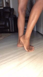 Bare Feet On Tile