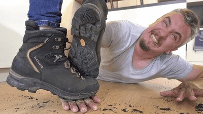 Dirty Hiking Boots Destroy The Slave’s Hands
