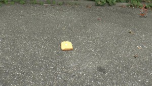 Bread Roll Cake And Hand Crush